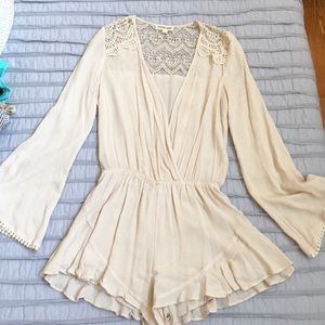 Cotton Candy Long Sleeve Romper